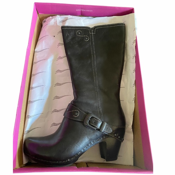 Dansko Rylan Crazy Horse Leather Mid-Calf Boot EU 39 Black - Picture 4 of 10